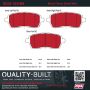 MPA 1002-1454M Quality-Built Work Force Heavy Duty Brake Pads w/ Hardware