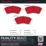 MPA 1002-1522M Quality-Built Work Force Heavy Duty Brake Pads w/ Hardware