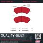 MPA 1002-1540AM Quality-Built Work Force Heavy Duty Brake Pads w/ Hardware