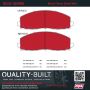 MPA 1002-1589M Quality-Built Work Force Heavy Duty Brake Pads w/ Hardware