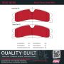 MPA 1002-1611M Quality-Built Work Force Heavy Duty Brake Pads w/ Hardware