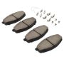 MPA 1003-0207C Quality-Built Black Series Ceramic Brake Pads w/ Hardware