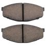 MPA 1003-0207C Quality-Built Black Series Ceramic Brake Pads w/ Hardware