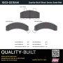 MPA 1003-0215AM Quality-Built Black Series Semi-Metallic Brake Pads w/ Hardware