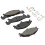 MPA 1003-0219M Quality-Built Black Series Semi-Metallic Brake Pads w/ Hardware