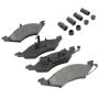 MPA 1003-0257M Quality-Built Black Series Semi-Metallic Brake Pads w/ Hardware