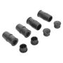 MPA 1003-0257M Quality-Built Black Series Semi-Metallic Brake Pads w/ Hardware