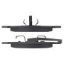 MPA 1003-0257M Quality-Built Black Series Semi-Metallic Brake Pads w/ Hardware