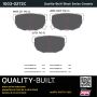 MPA 1003-0272C Quality-Built Black Series Ceramic Brake Pads w/ Hardware