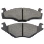 MPA 1003-0280M Quality-Built Black Series Semi-Metallic Brake Pads w/ Hardware