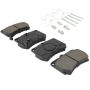 MPA 1003-0319M Quality-Built Black Series Semi-Metallic Brake Pads w/ Hardware