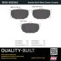 MPA 1003-0323AC Quality-Built Black Series Ceramic Brake Pads w/ Hardware