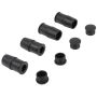 MPA 1003-0324M Quality-Built Black Series Semi-Metallic Brake Pads w/ Hardware