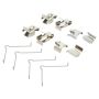 MPA 1003-0332C Quality-Built Black Series Ceramic Brake Pads w/ Hardware