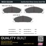 MPA 1003-0333M Quality-Built Black Series Semi-Metallic Brake Pads w/ Hardware
