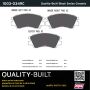 MPA 1003-0349C Quality-Built Black Series Ceramic Brake Pads w/ Hardware