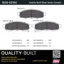 MPA 1003-0376C Quality-Built Black Series Ceramic Brake Pads w/ Hardware