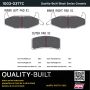 MPA 1003-0377C Quality-Built Black Series Ceramic Brake Pads w/ Hardware
