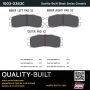 MPA 1003-0383C Quality-Built Black Series Ceramic Brake Pads w/ Hardware