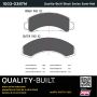 MPA 1003-0387M Quality-Built Black Series Semi-Metallic Brake Pads w/ Hardware