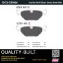 MPA 1003-0396M Quality-Built Black Series Semi-Metallic Brake Pads w/ Hardware