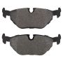 MPA 1003-0396M Quality-Built Black Series Semi-Metallic Brake Pads w/ Hardware