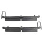 MPA 1003-0398C Quality-Built Black Series Ceramic Brake Pads w/ Hardware