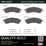 MPA 1003-0412C Quality-Built Black Series Ceramic Brake Pads w/ Hardware
