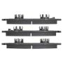 MPA 1003-0412M Quality-Built Black Series Semi-Metallic Brake Pads w/ Hardware