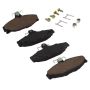 MPA 1003-0413C Quality-Built Black Series Ceramic Brake Pads w/ Hardware