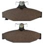 MPA 1003-0413M Quality-Built Black Series Semi-Metallic Brake Pads w/ Hardware