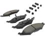 MPA 1003-0421M Quality-Built Black Series Semi-Metallic Brake Pads w/ Hardware