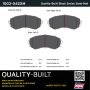 MPA 1003-0422M Quality-Built Black Series Semi-Metallic Brake Pads w/ Hardware