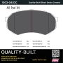 MPA 1003-0433C Quality-Built Black Series Ceramic Brake Pads w/ Hardware