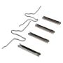 MPA 1003-0450M Quality-Built Black Series Semi-Metallic Brake Pads w/ Hardware