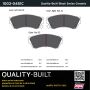 MPA 1003-0451C Quality-Built Black Series Ceramic Brake Pads w/ Hardware