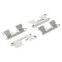 MPA 1003-0451M Quality-Built Black Series Semi-Metallic Brake Pads w/ Hardware