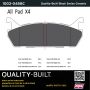 MPA 1003-0458C Quality-Built Black Series Ceramic Brake Pads w/ Hardware