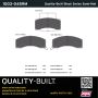 MPA 1003-0459M Quality-Built Black Series Semi-Metallic Brake Pads w/ Hardware