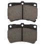 MPA 1003-0466C Quality-Built Black Series Ceramic Brake Pads w/ Hardware