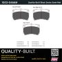MPA 1003-0466M Quality-Built Black Series Semi-Metallic Brake Pads w/ Hardware
