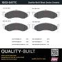 MPA 1003-0477C Quality-Built Black Series Ceramic Brake Pads w/ Hardware