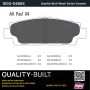 MPA 1003-0488C Quality-Built Black Series Ceramic Brake Pads w/ Hardware