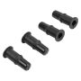 MPA 1003-0499M Quality-Built Black Series Semi-Metallic Brake Pads w/ Hardware