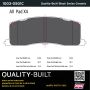 MPA 1003-0501C Quality-Built Black Series Ceramic Brake Pads w/ Hardware