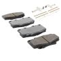 MPA 1003-0502M Quality-Built Black Series Semi-Metallic Brake Pads w/ Hardware