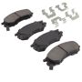 MPA 1003-0507M Quality-Built Black Series Semi-Metallic Brake Pads w/ Hardware