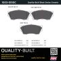 MPA 1003-0510C Quality-Built Black Series Ceramic Brake Pads w/ Hardware