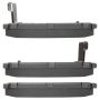 MPA 1003-0510M Quality-Built Black Series Semi-Metallic Brake Pads w/ Hardware