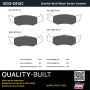 MPA 1003-0512C Quality-Built Black Series Ceramic Brake Pads w/ Hardware